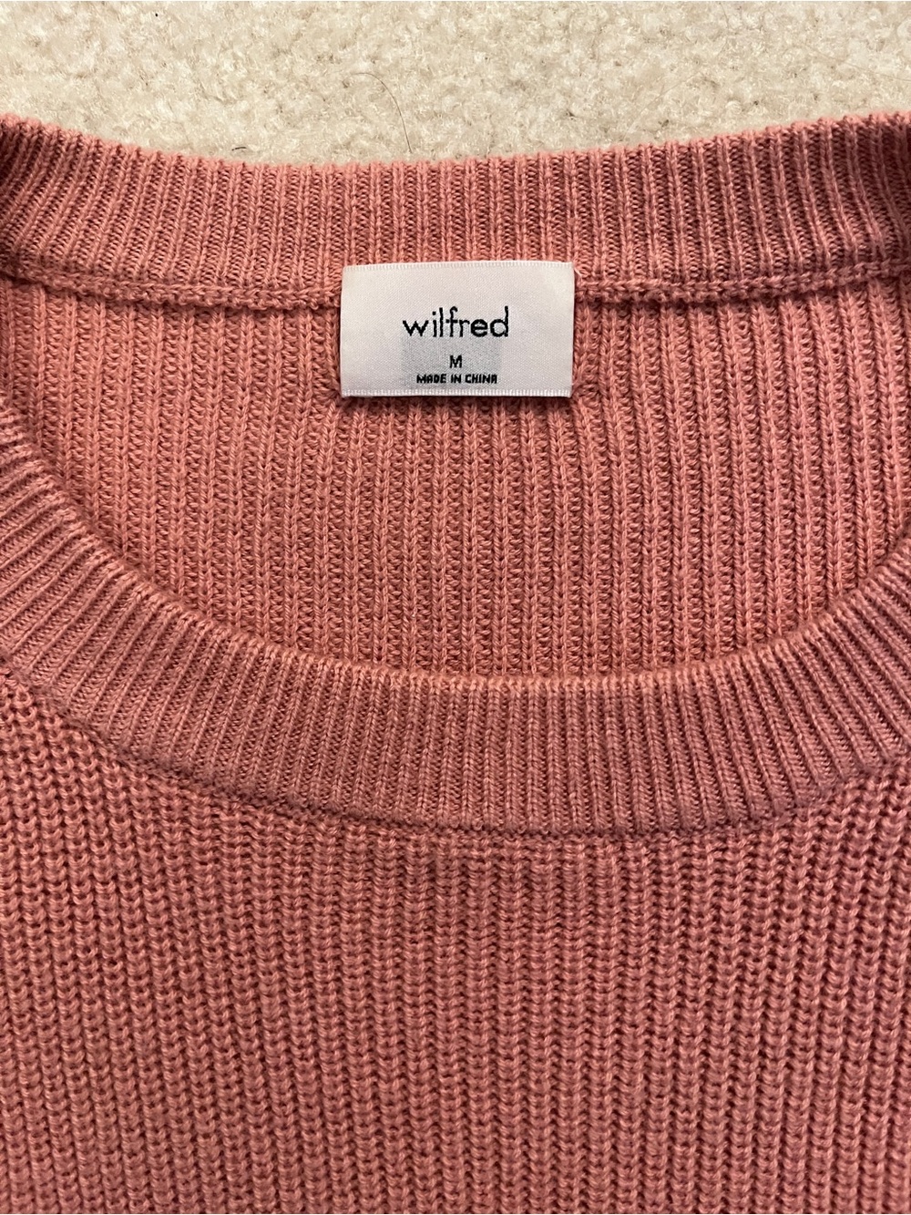 Wilfred Rose Crew Neck Knit Sweater